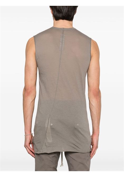 Canotta in cotone biologico in grigio Rick Owens - uomo RICK OWENS | RU01E5151UC34